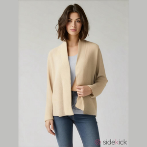 Eileen Fisher Fine Knit 100% Wool Cardigan